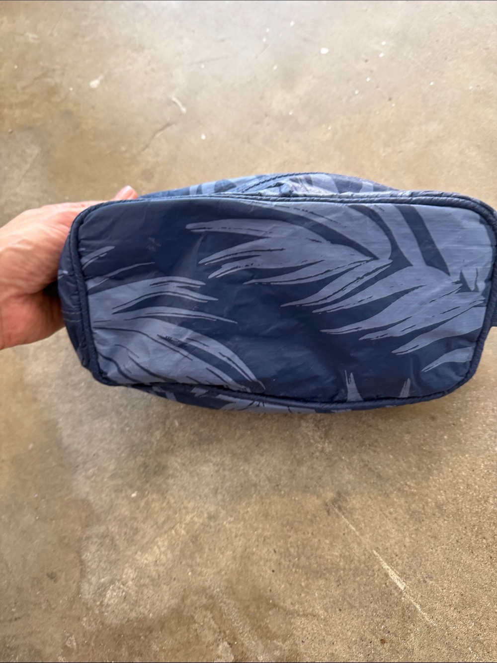 ALOHA Collection Navy Blue Patterned Toiletry Bag